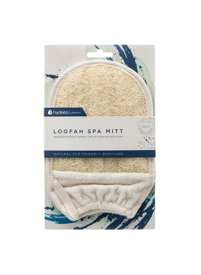Exfoliating Glove - Organic Egyptian Shower Loofah & Dual-Sided Face Mitt Exfoliator - Body Scrubber For Men & Women, Dead Skin Cell Remover, & Bath Scrub For Deep Exfoliation & Detox