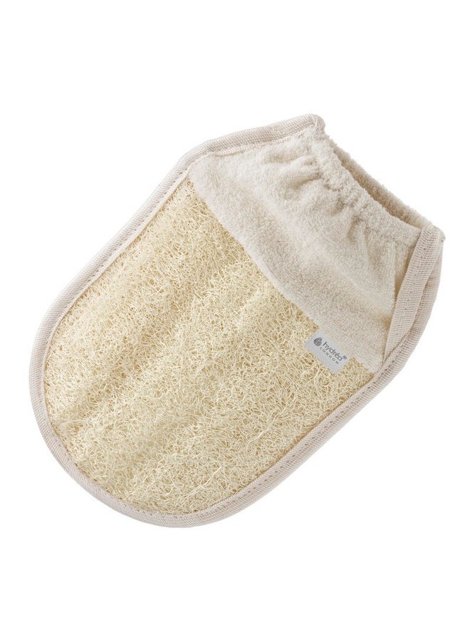 Exfoliating Glove - Organic Egyptian Shower Loofah & Dual-Sided Face Mitt Exfoliator - Body Scrubber For Men & Women, Dead Skin Cell Remover, & Bath Scrub For Deep Exfoliation & Detox