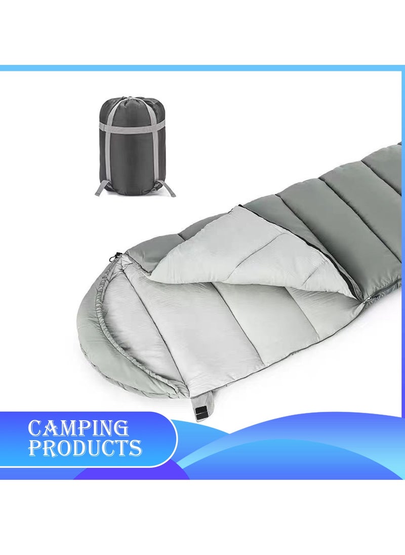 Hooded Envelope Sleeping Bag for Outdoor Camping