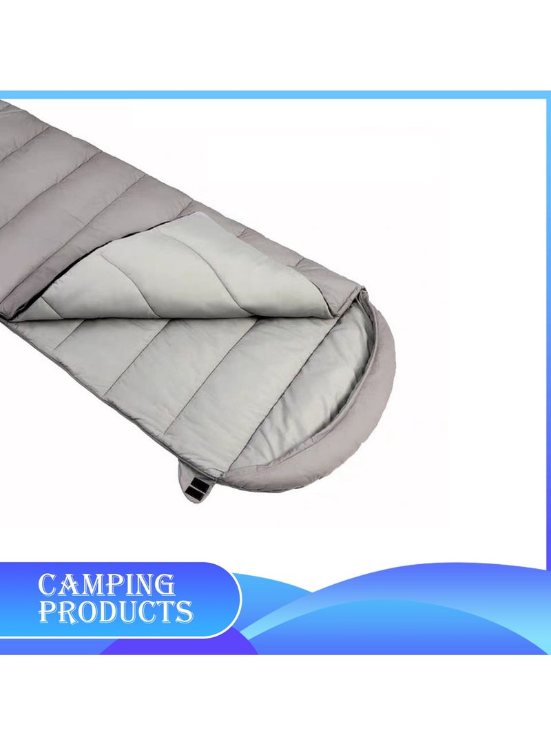 Hooded Envelope Sleeping Bag for Outdoor Camping