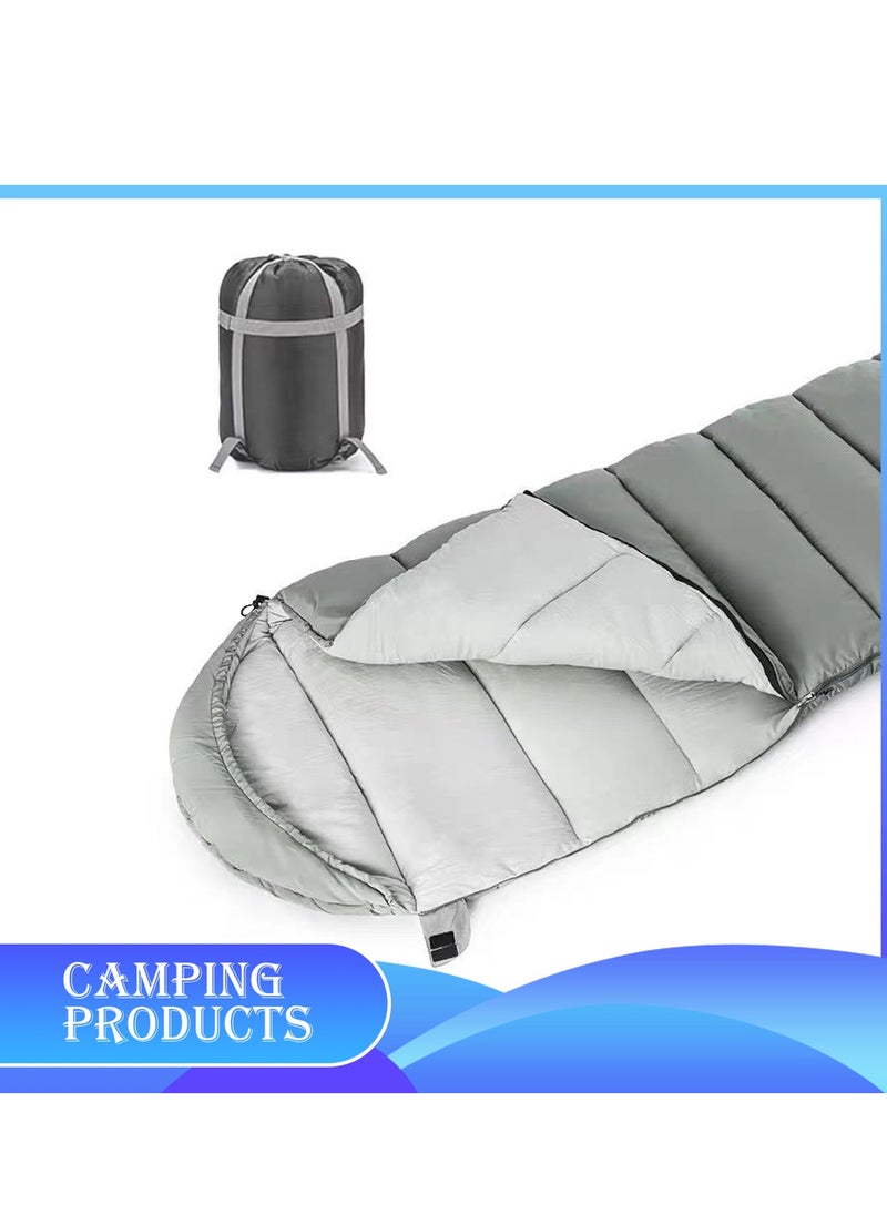 Hooded Envelope Sleeping Bag for Outdoor Camping