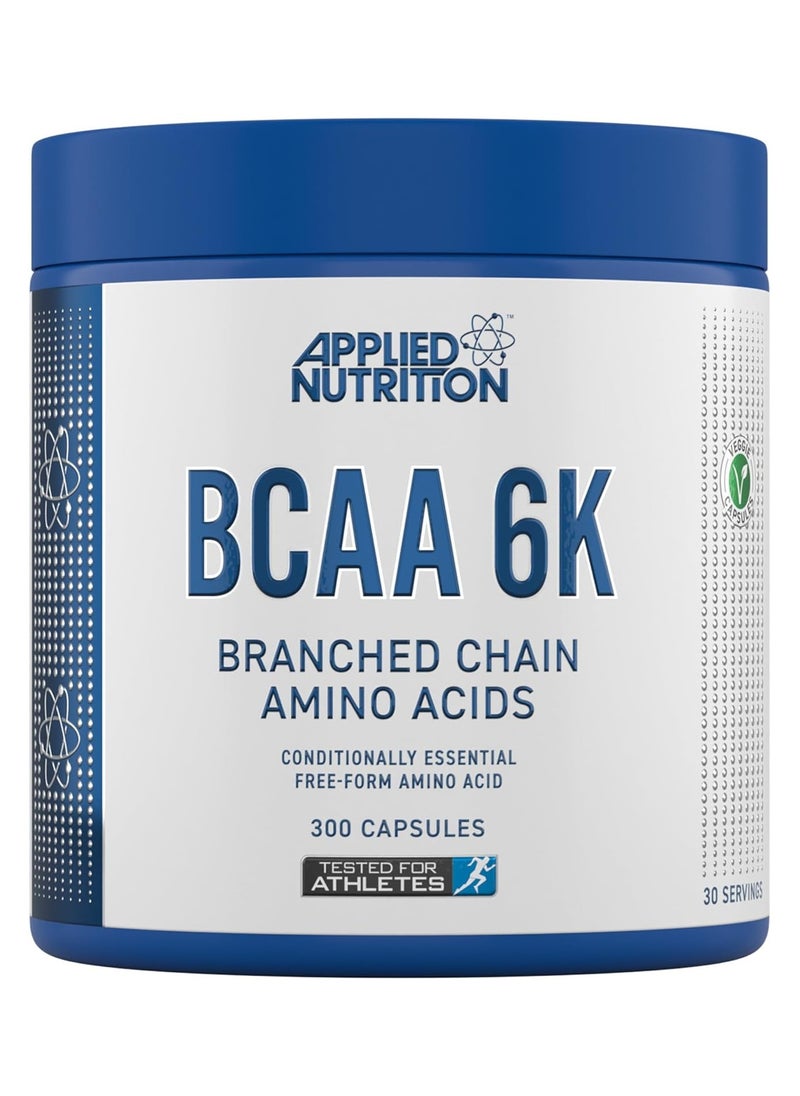 Applied Nutrition, BCAA 6K, Amino Acids, 300 Caps, 30 Servings