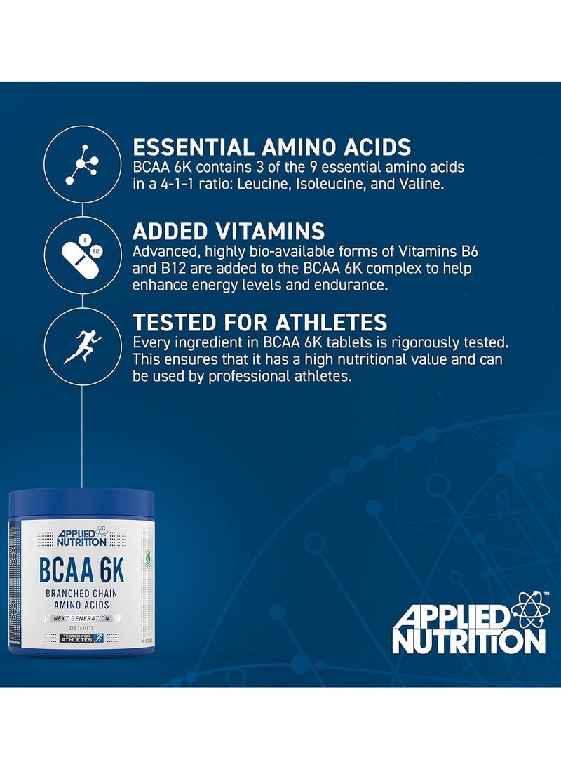 Applied Nutrition, BCAA 6K, Amino Acids, 300 Caps, 30 Servings