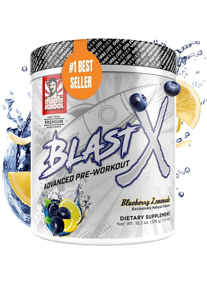 Blast X Advanced Pre Workout Powder, Intense Energy Booster Preworkout for Men & Women, Natural Caffeine + ZumXR®, Beta Alanine, Citrafuze™, L-Citrulline & Taurine for Strength, Focus & Endurance