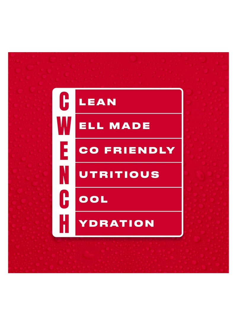 Cwench Hydration Electrolyte Mix + BCAA - Berry Crush 10 Count | NSF Certified | No Added Sugar | No Artificial Sweeteners | Premium Electrolytes | 10 x 7 g stick box