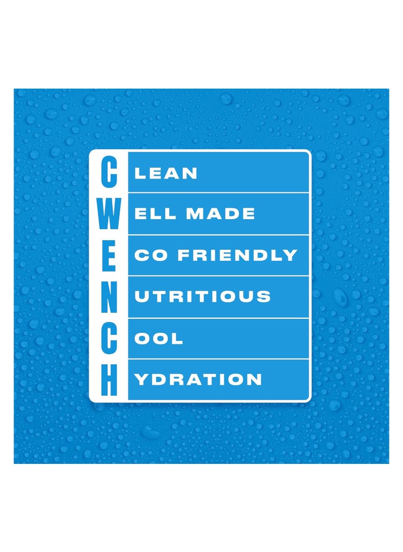 Cwench Hydration Electrolyte Mix + BCAA - Blue Raspberry 10 Count | NSF Certified | No Added Sugar | No Artificial Sweeteners | Premium Electrolytes | 10 x 7 g stick box