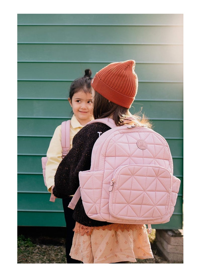 TWELVElittle Kids Companion Backpack/School Bag- Blush Pink