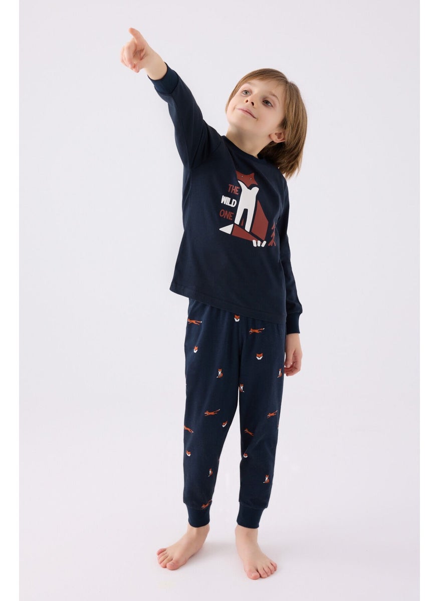 Boy Long Sleeve Pajama Set RP3432 Navy