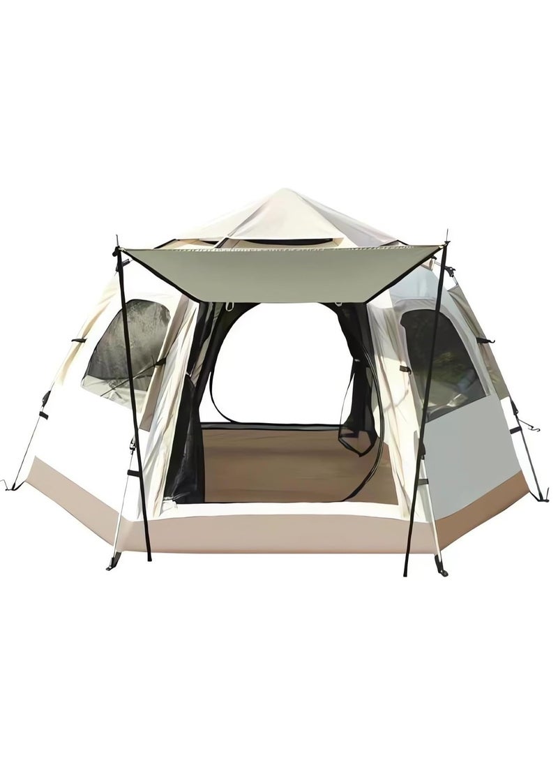 Camping Tent 4 Person, Family Tent for Camping Instant Pop Up Camping Tents 3 Second Tent Stargazing