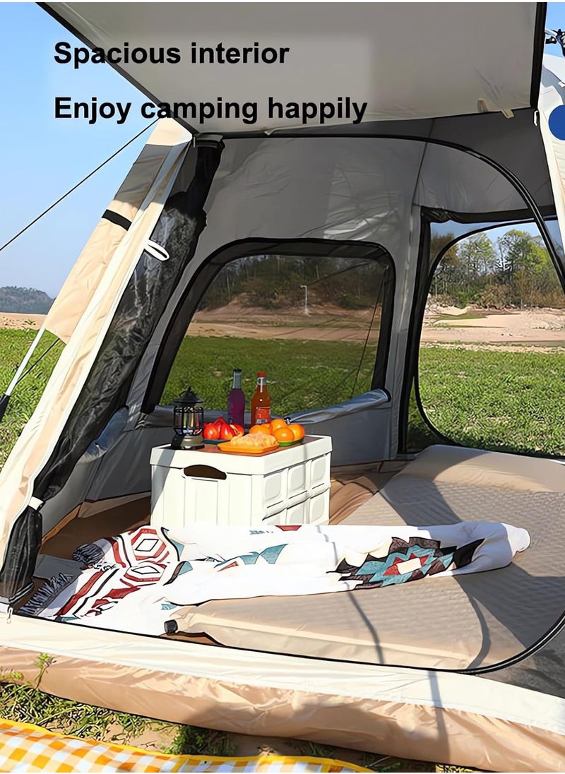 Camping Tent 4 Person, Family Tent for Camping Instant Pop Up Camping Tents 3 Second Tent Stargazing