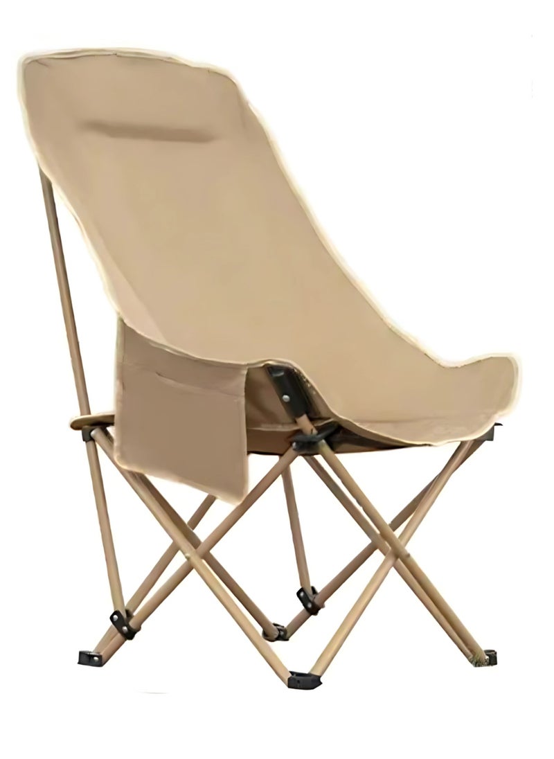 Portable Folding Camping Chair Beige