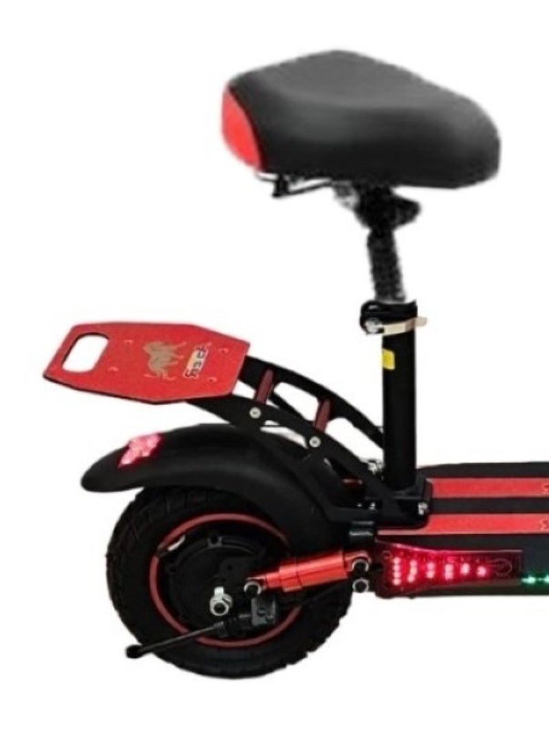 E10 2000W Electric Scooter 48V 13Ah Battery Sleek Red