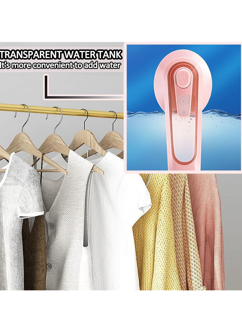 Professional Micro Steam Iron, Portable Household Ironing Machine 30S Fast Heating, Travel Garment Steamer with Dry Ironing And Wet Ironing, for Home And Travel, Pink