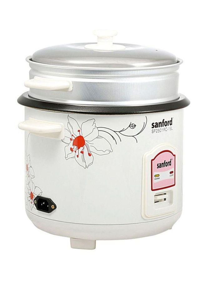 Electric Rice Cooker 1.8L 1.8 L 700.0 W SF2501 White/Silver/Pink