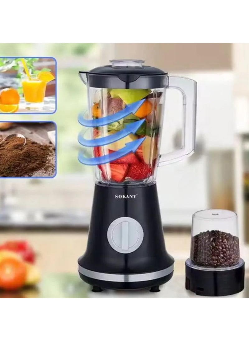 2-in-1 1.5L High Power Blender Mixer Electric Juicer Machine Smoothie Blender Food Processor Personal Juice Blender