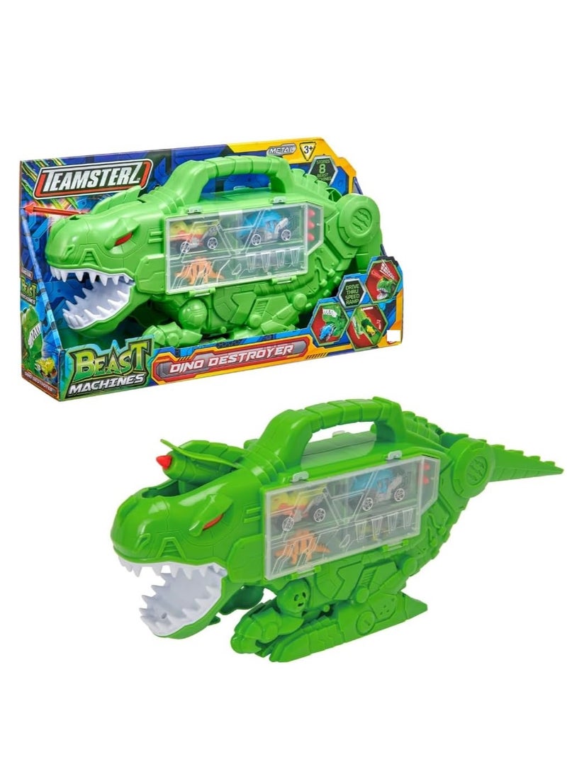 Teamsterz Beast Machines Dino Destroyer, Develops Cognitive & Fine Motor Skills, Perfect for Push-Along Play, Ideal for Kids Aged 3+