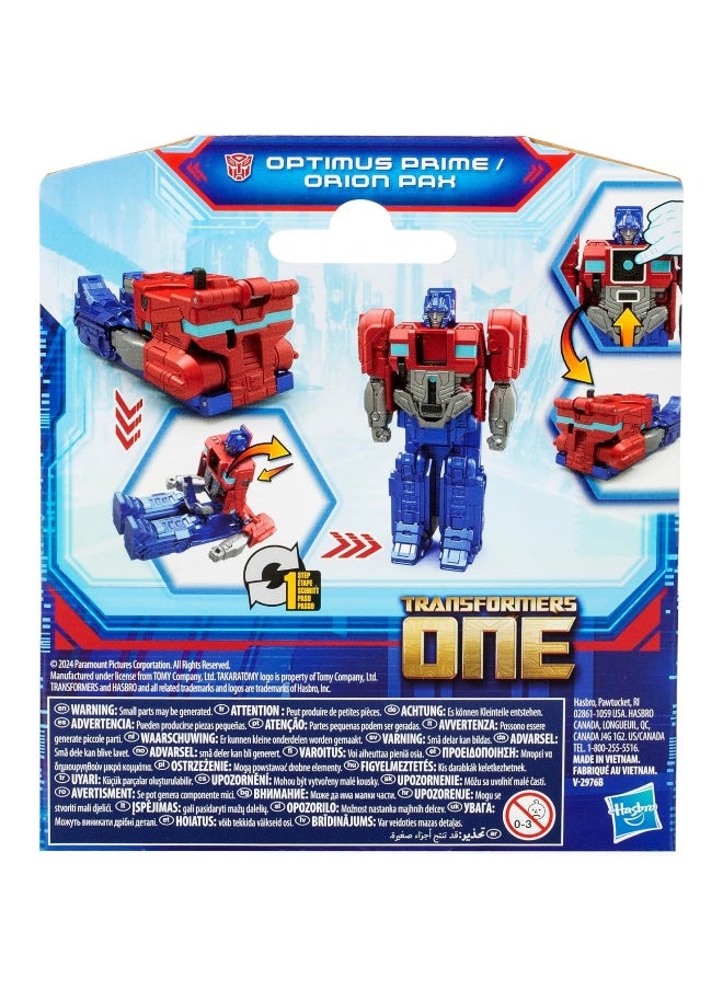 Transformers One Cog Changer Optimus Prime Orion Pax Action Figure (10 cm)