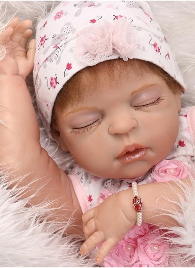 Reborn Baby Doll Realistic Newborn Baby Doll - Lifelike, Soft Silicone Doll Girl and Doll Clothes for Ages 3+