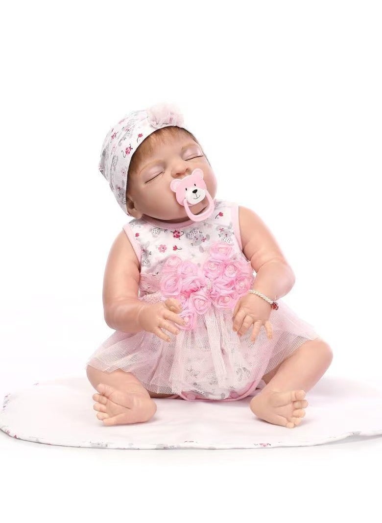 Reborn Baby Doll Realistic Newborn Baby Doll - Lifelike, Soft Silicone Doll Girl and Doll Clothes for Ages 3+