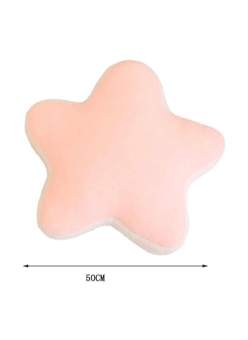 50 CM Cute Star Shape Plush Toy Soft Stuffed Cartoon Doll For Girls And Boys All Ages Gift (Pink)