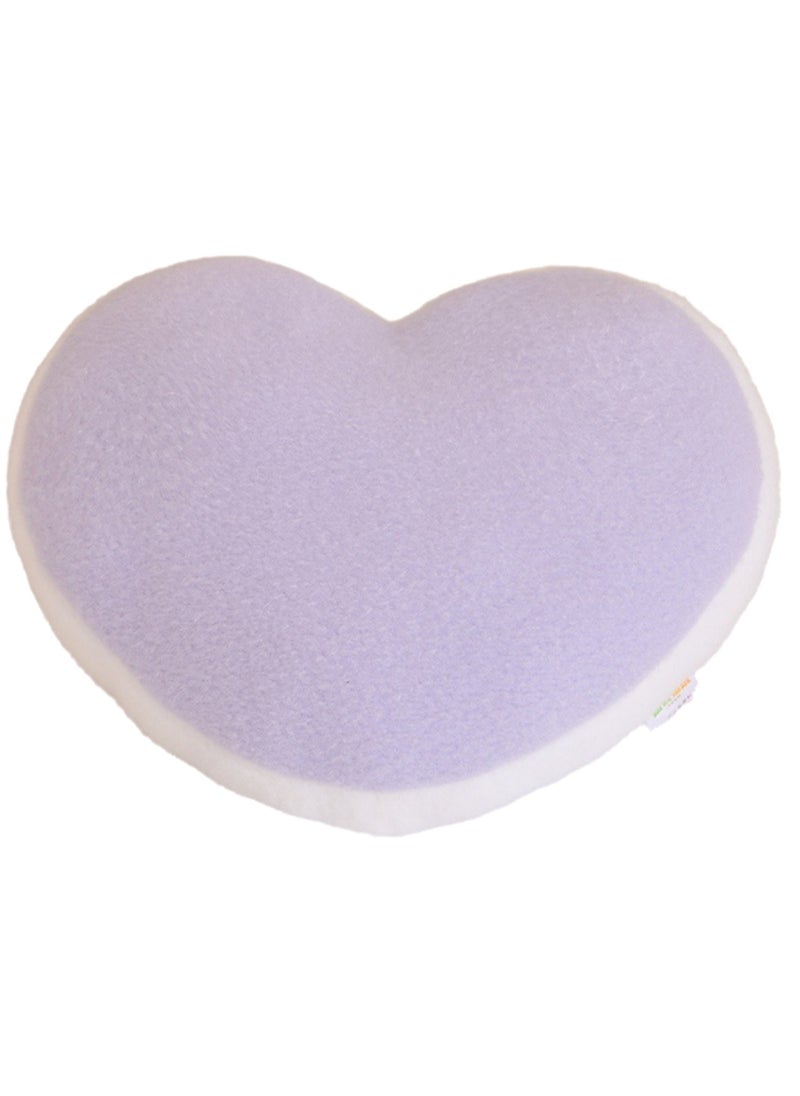 35 CM Cute Heart Shape Plush Toy Soft Stuffed Cartoon Doll For Girls And Boys All Ages Gift (Purple)