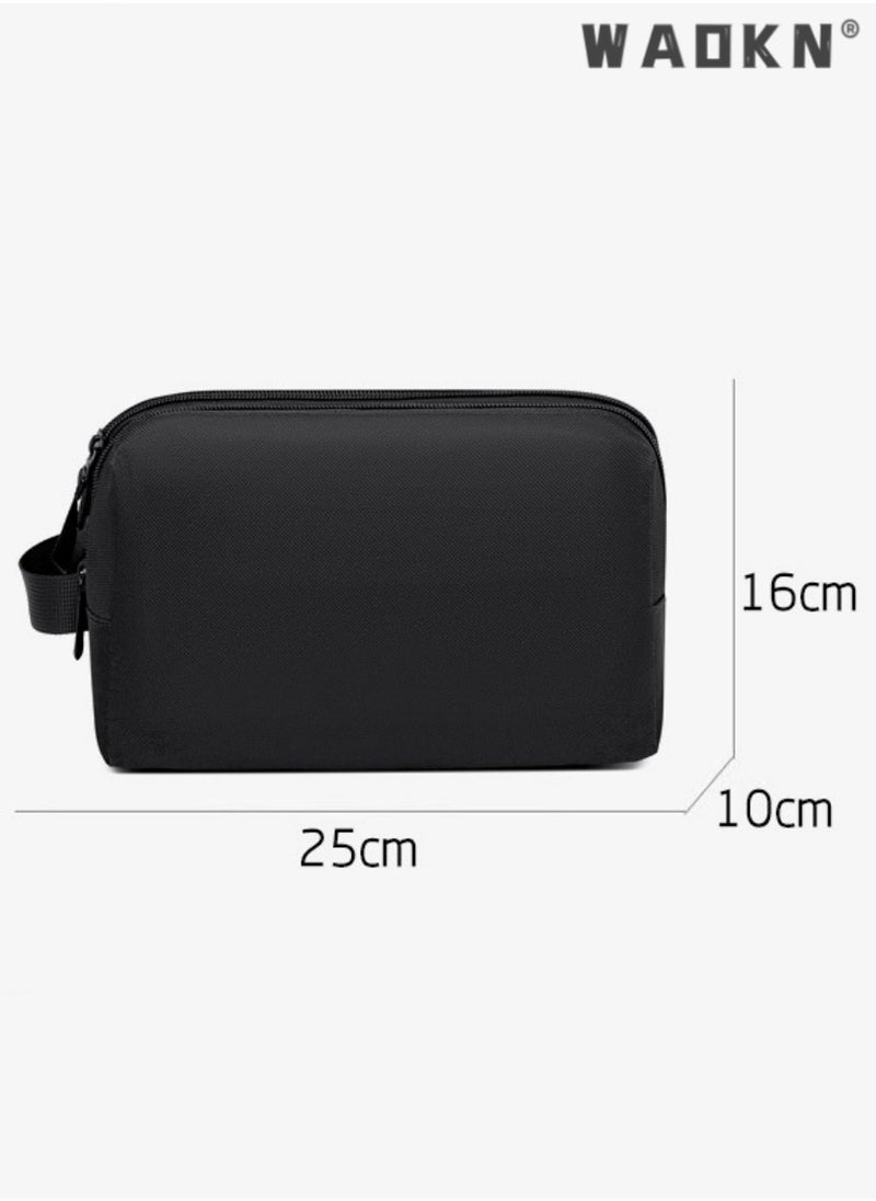 Enhanced Toiletry Bag for Men & Women - Ideal for Travel & Cosmetics with Double Zip Opening for Easy Access and Ample Large Storage Space for Maximum Organization