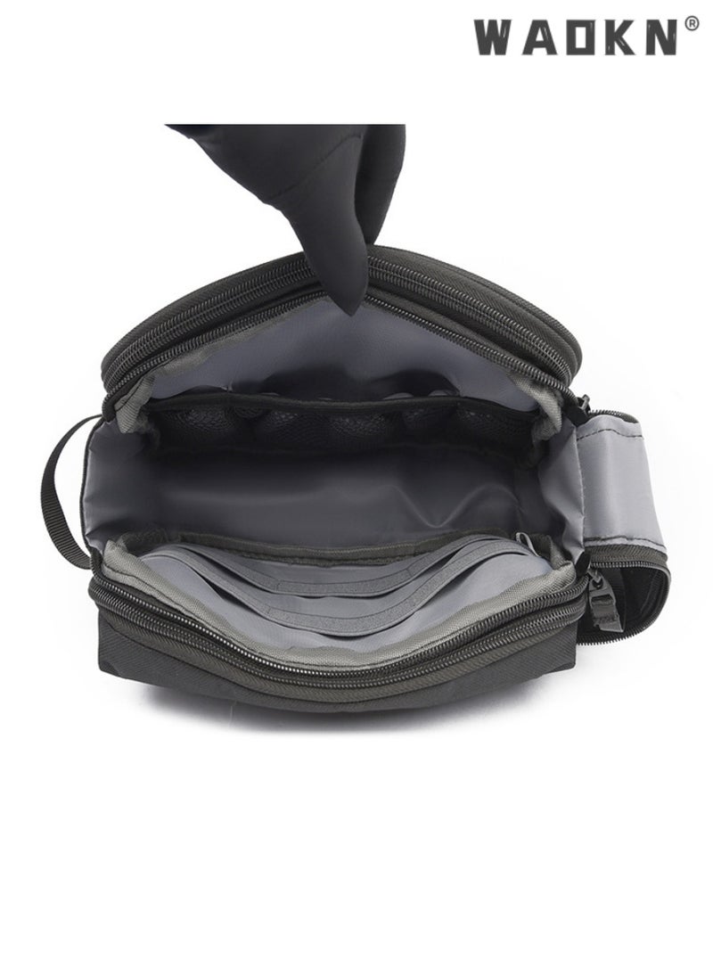Enhanced Toiletry Bag for Men & Women - Ideal for Travel & Cosmetics with Double Zip Opening for Easy Access and Ample Large Storage Space for Maximum Organization