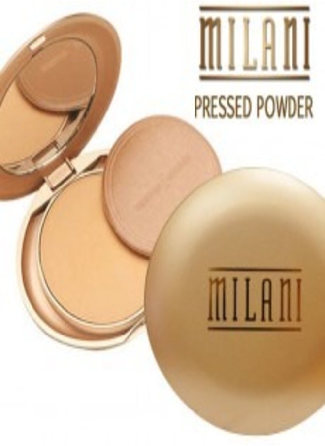 Arabic Milani Pressed Powder - Shade #04 Ginger | Lightweight, Buildable Coverage Face Powder | Shine Control, Smooth Matte Finish