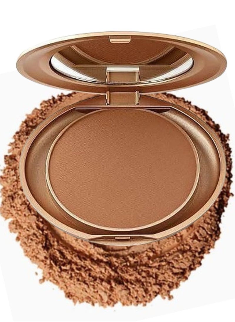 Arabic Milani Pressed Powder - Shade #04 Ginger | Lightweight, Buildable Coverage Face Powder | Shine Control, Smooth Matte Finish