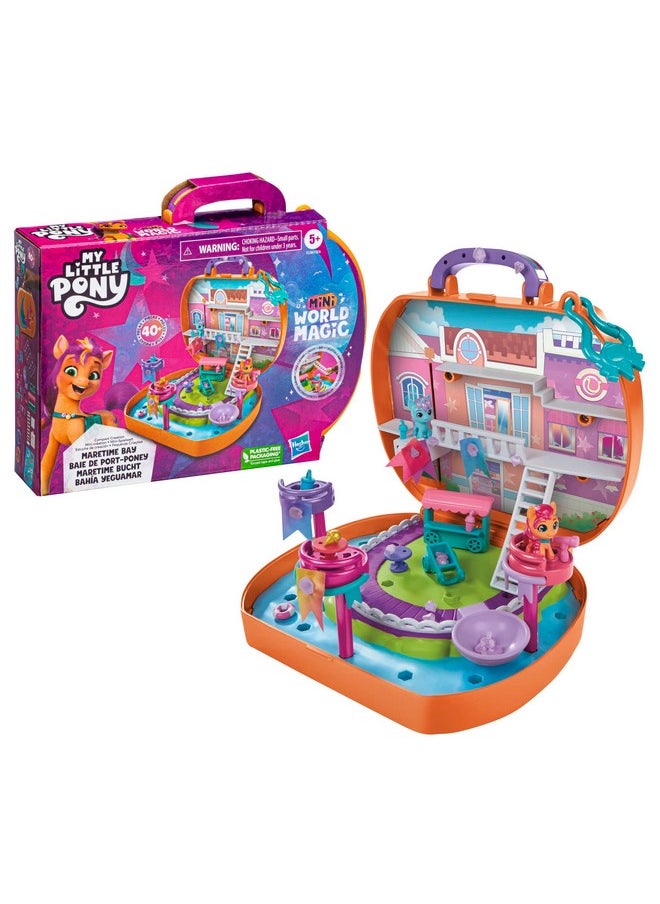 Mini Magic World Mini Creation Port-Pony Bay Creative Set With Sunny Starscout, Age 5 And Up