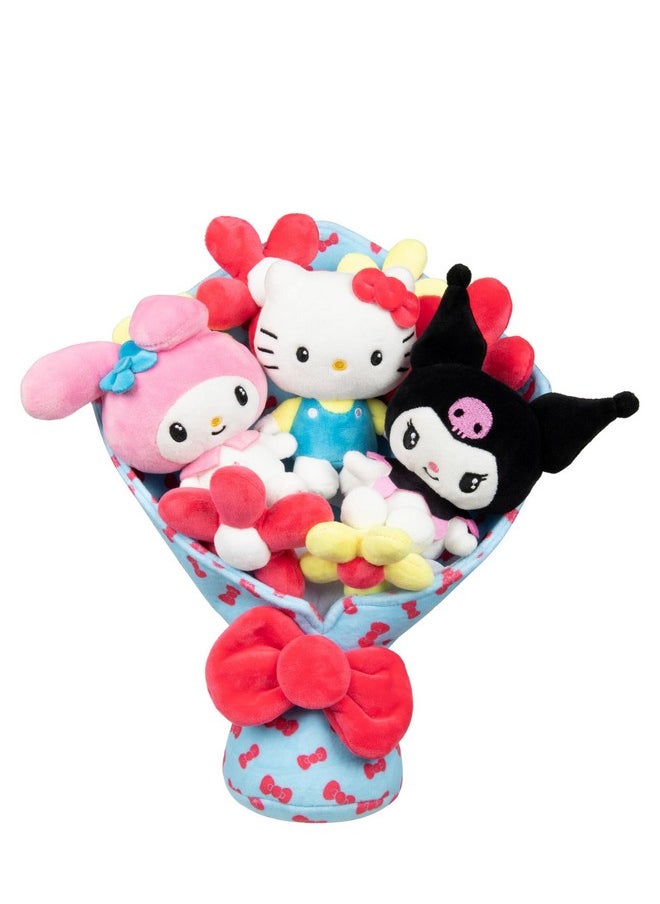 And Friends - 12-Inch Plush Celebration Bouquet - 9 Plush Included - Officially Licensed Sanrio Product From Jazwares