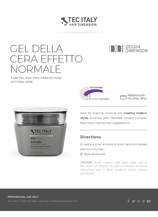 Gel Della Cera Effetto Humedo 280G (Pack Of 3)