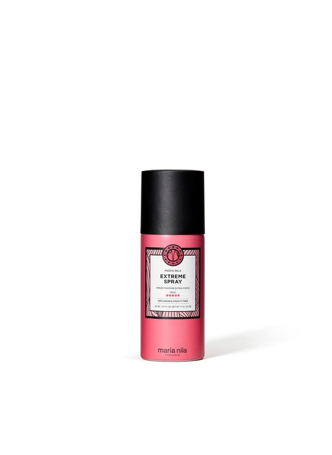 Extreme Spray, 3.4 Fl Oz, Hold 5/5, Antioxidant Preserves Hair Color, 100% Vegan & Sulfate/Paraben Free