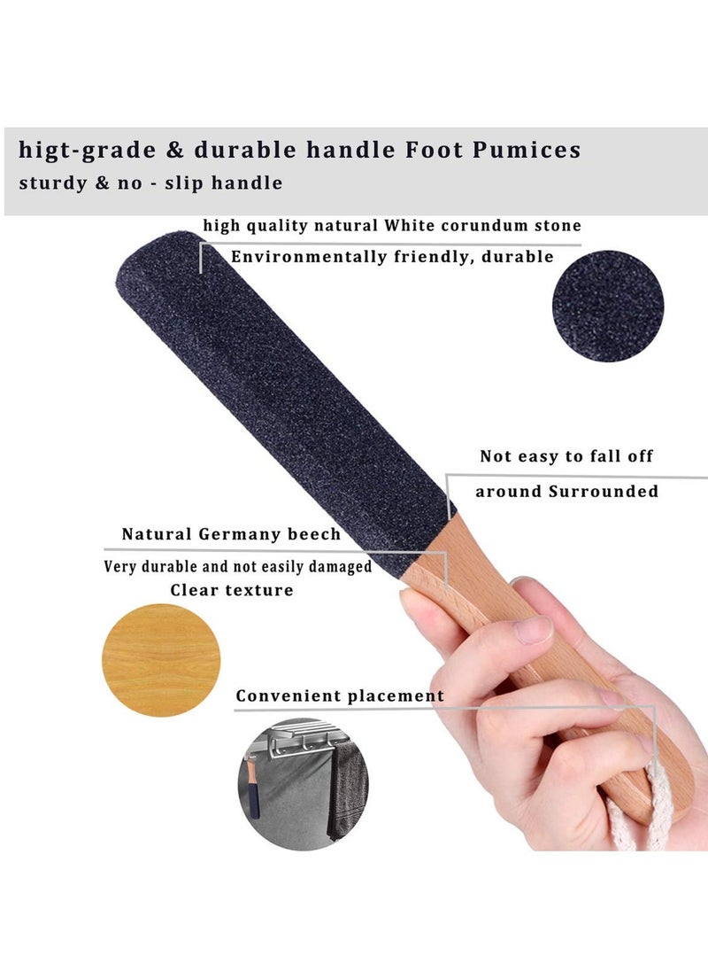 Foot File Callus Remover Foot Scrubber Professional Pedicure Foot Rasp Removes Cracked Heels Dead Skin Corn Hard Skin Pumice Stone for Scraper File Brush Tools for Wet and Dry Feet