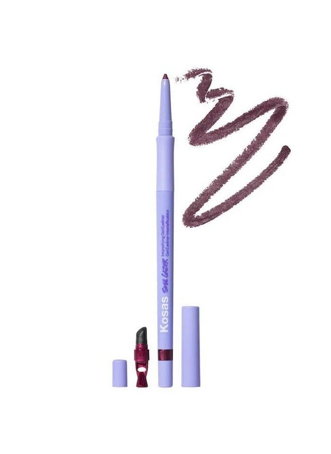 Soulgazer Intensifying Waterproof Gel Eyeliner - Bewitch (Night Violet Satin). Bonus Premium Korean Sheet Masque With Collagen