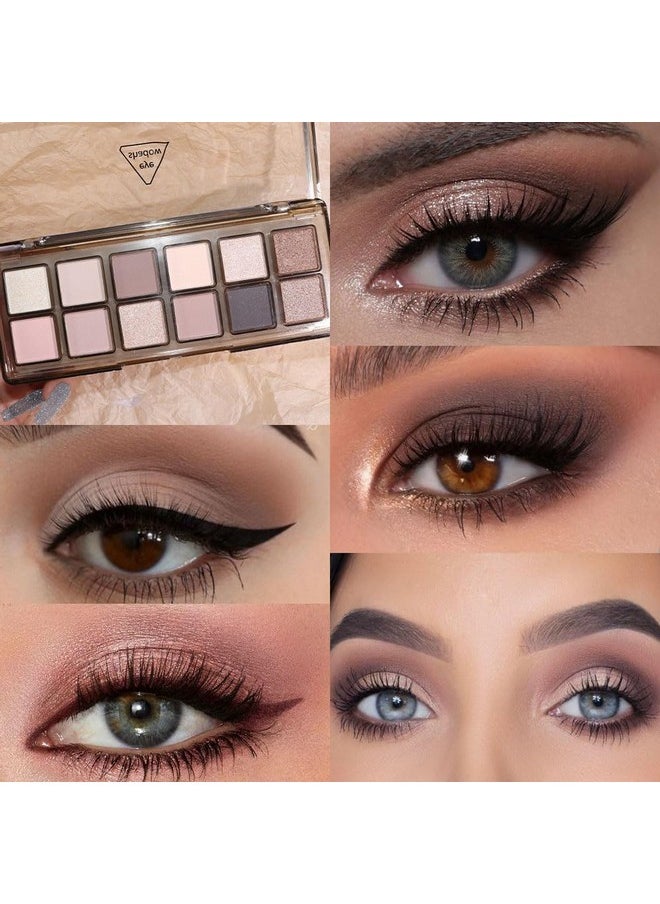 12-Color Nude Eyeshadow Palette For Versatile Day-To-Night Looks - Blendable, Long-Lasting, And Highly Pigmented. Elevate Your Eye Makeup - Unleash Your Unique Style (20)