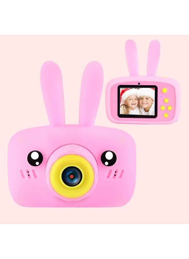 Games Children Camera Digital Kids Colorful Rabbit Camera With Silicon Cover | 2.4 Inch Screen 1000 mAH