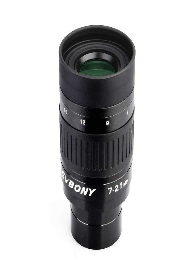 SV135 Zoom Eyepiece, Zoom 7 to 21mm 1.25 Inch Telescope Eyepiece, 6 Element 4 Group Telescope Accessories for Astronomic Telescopes Visual