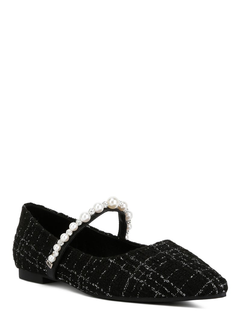 Black Mary Jane Ballet Flats