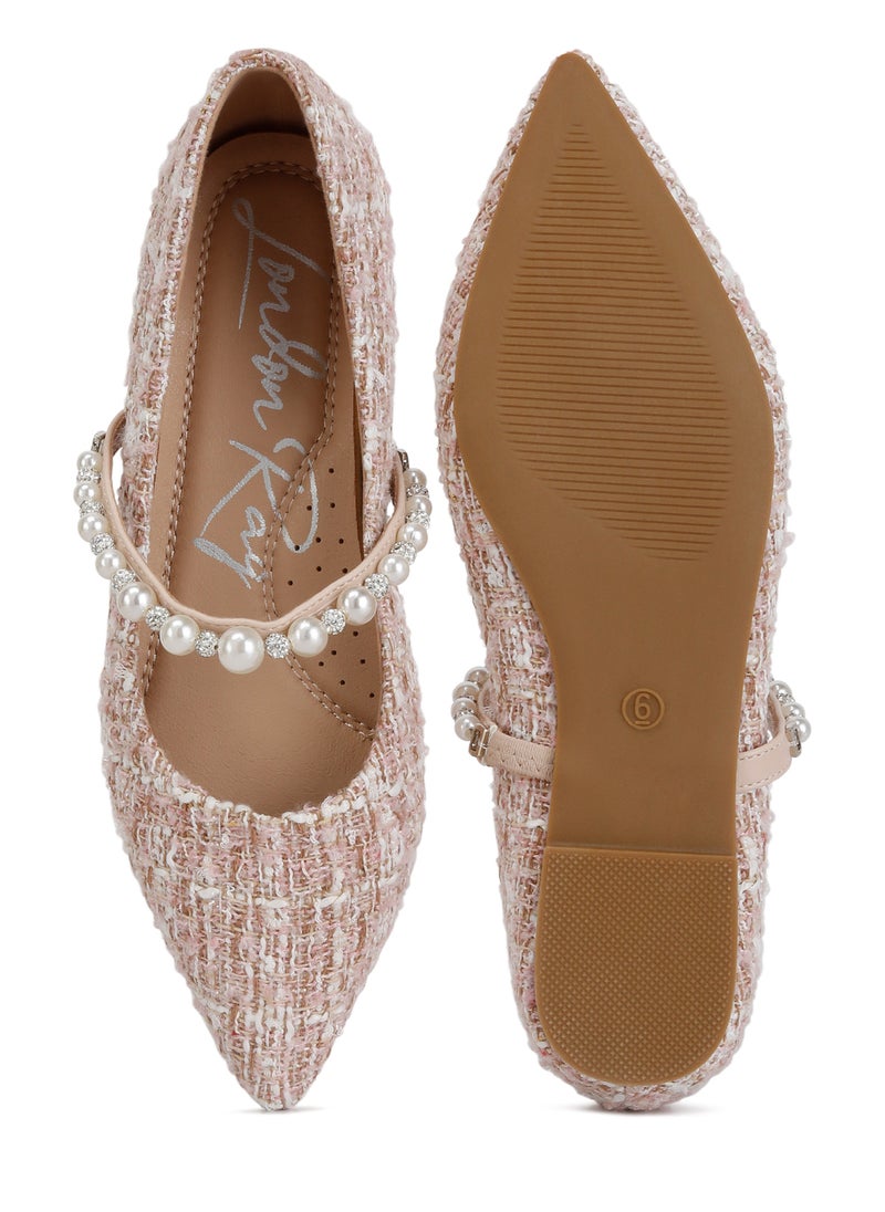 Blush Mary Jane Ballet Flats