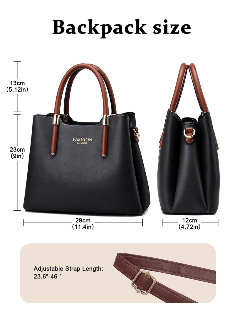 Shoulder Tote Bags for Women Top Handle Satchel Ladies Fashion Office Casual Handbags Large Capacity PU Material Stylish