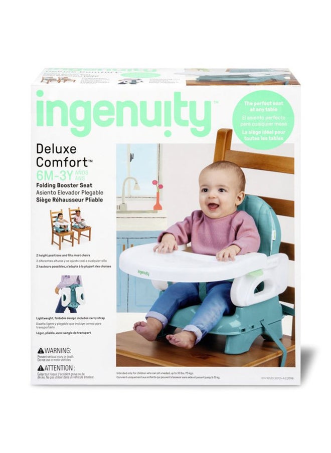 Deluxe Comfort Folding Booster Seat Adjustable Folding And Easy-Clean 6 Month To 3 Years