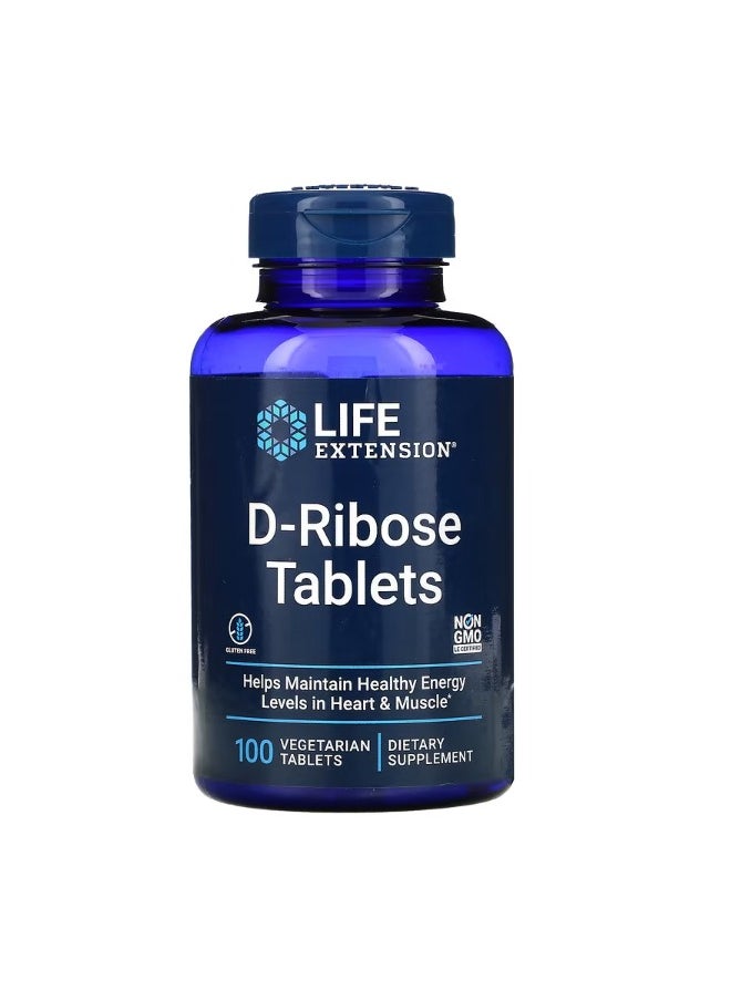 D Ribose Tablets 100 Vegetarian Tablets