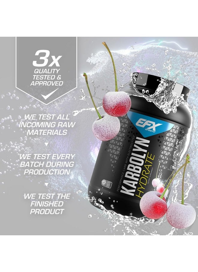 EFX Sports Karbolyn Hydrate | Carbohydrate Powder + Electrolytes | Sugar Free Sports Drink Mix | Fuel & Hydration | Stimulant Free | 66 Servings (White Cherry Frost)