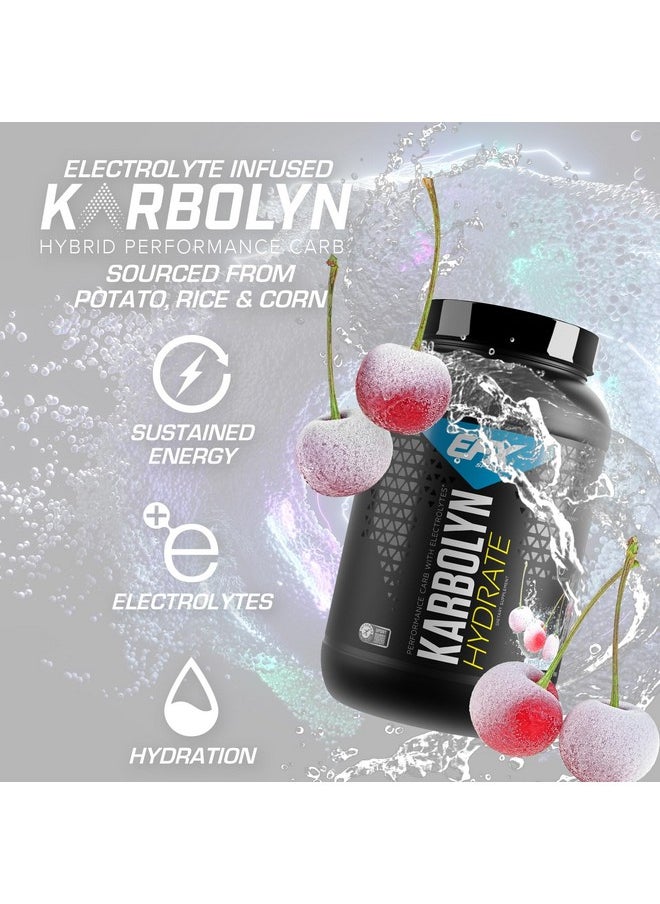 EFX Sports Karbolyn Hydrate | Carbohydrate Powder + Electrolytes | Sugar Free Sports Drink Mix | Fuel & Hydration | Stimulant Free | 66 Servings (White Cherry Frost)