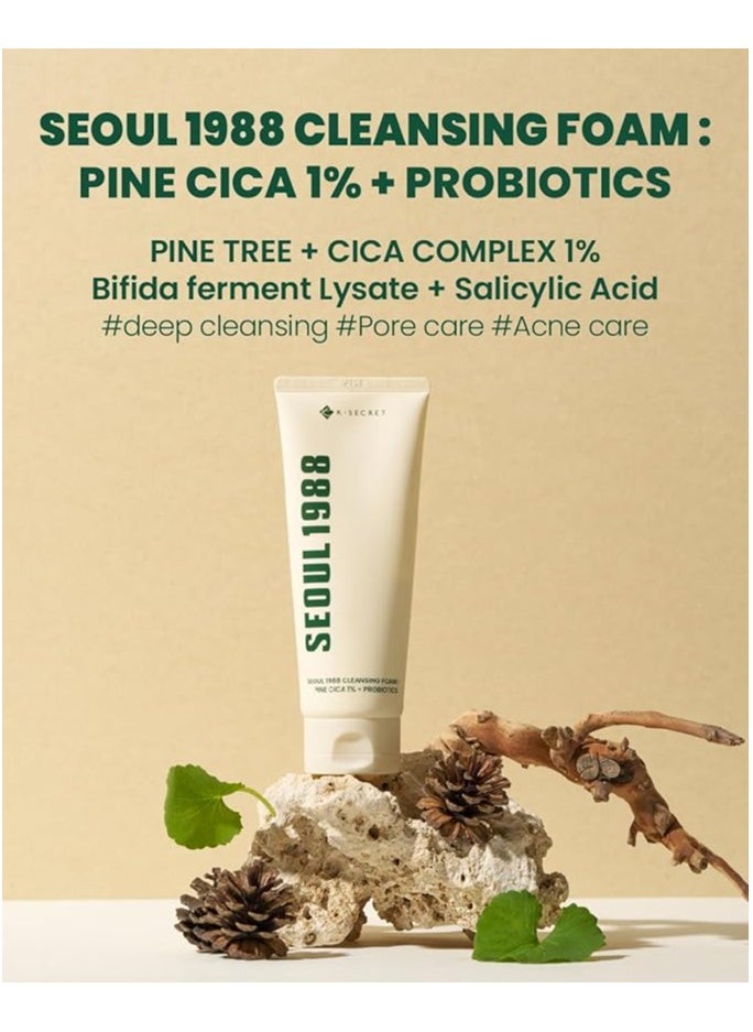 SEOUL 1988 Cleansing Foam : Pine Cica 1% + Probiotics 150 ml