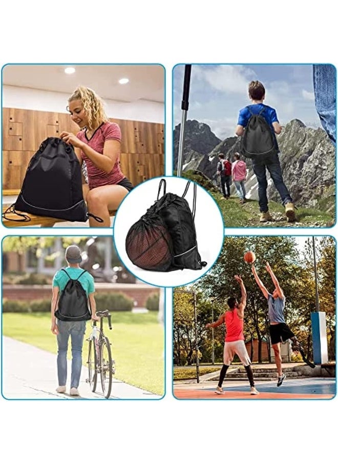 Drawstring Pocket Backpack, Men's and Women's Outdoor Travel Sports Backpack, Basketball Football Swimming Riding Bag