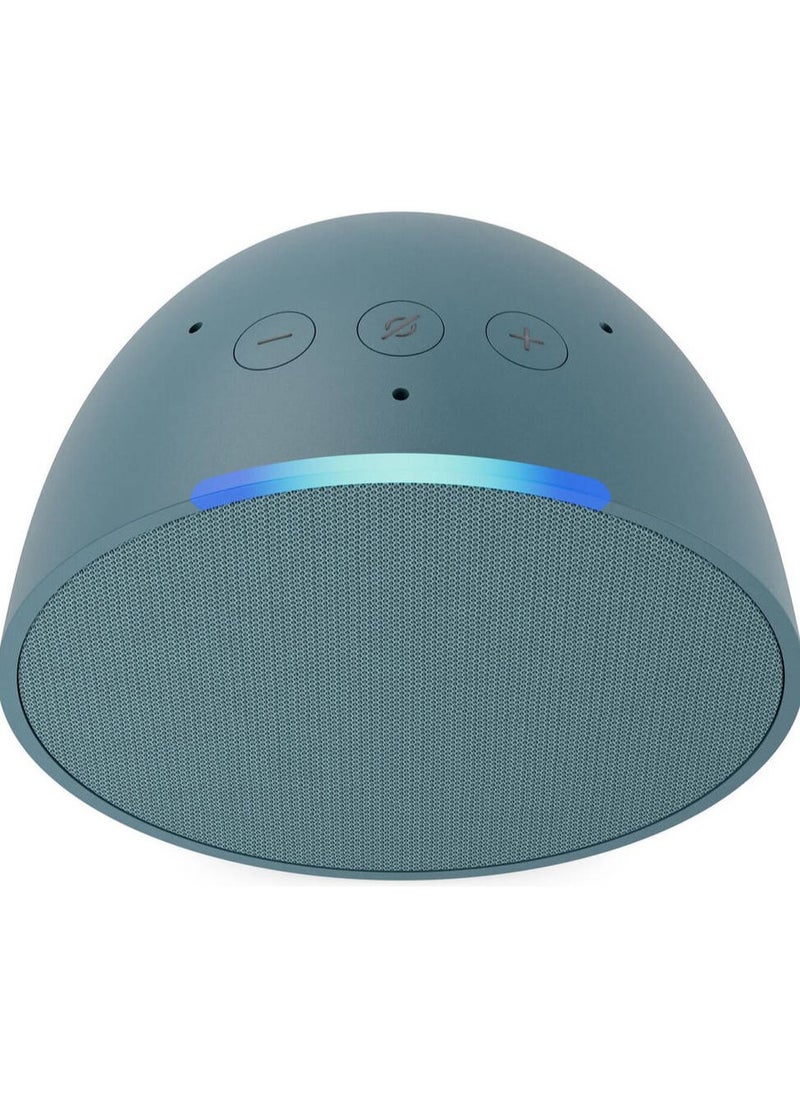 Smart Home Systems Pop Full sound compact Wi-Fi & Bluetooth smart speaker  Use your voice to control smart home devices, play music or the Quran, and more (speaks English & Khaleeji) green