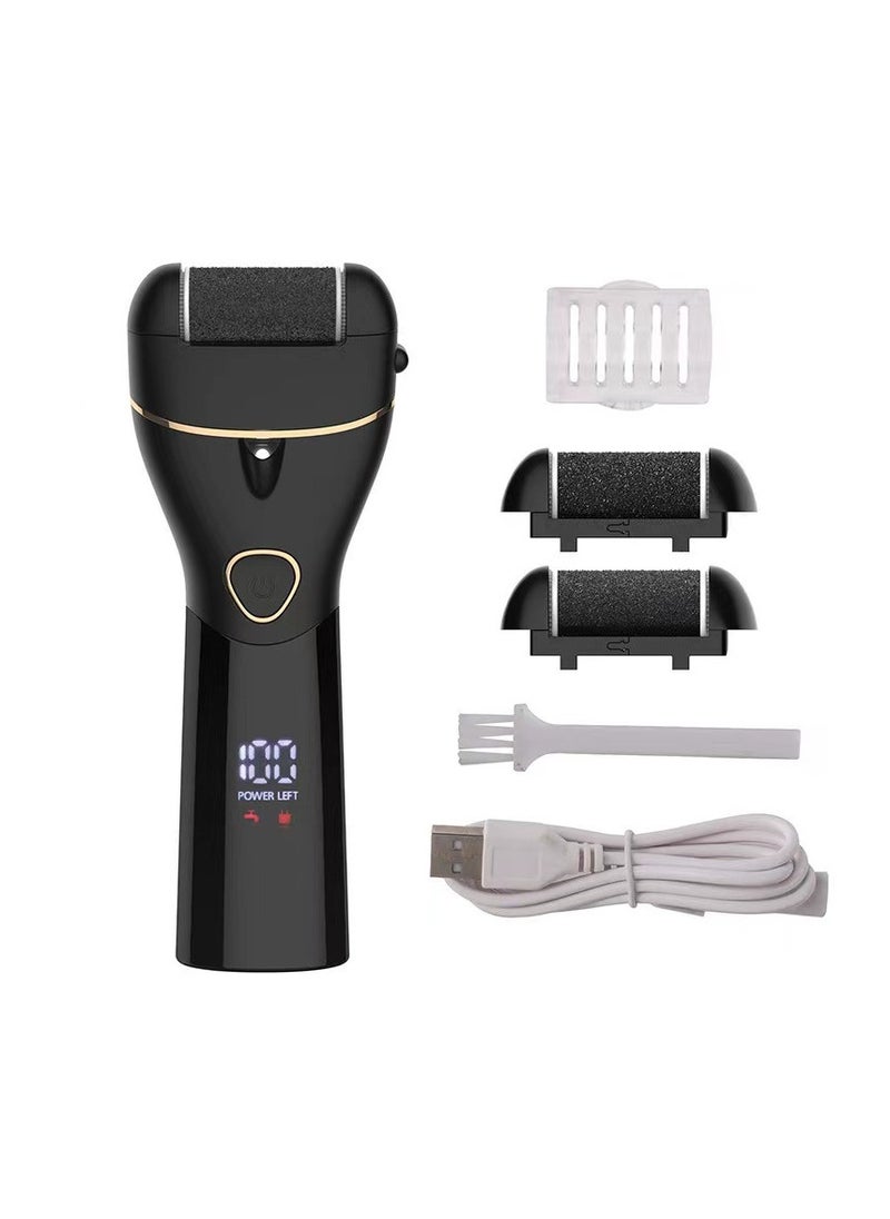 New electric foot grinder, electric exfoliating and repairing machine, household electric foot beauty tool，Portable Electric Foot File, Multi-in-1 Callus Remover, Battery-Powered Pedicure Tool