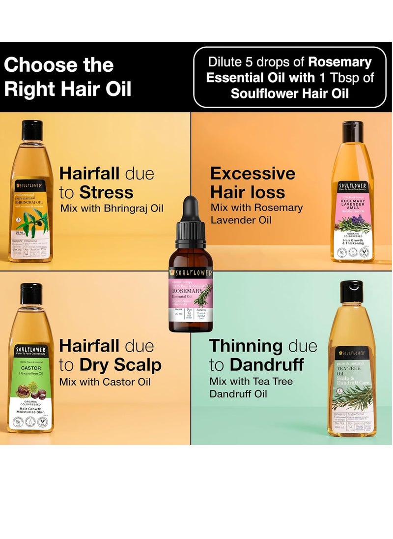 Soulflower Organic Castor Hair Oil Hair Growth, Stronger Hair, Skin Care, Nails, 100% Pure, Natural, Coldpressed, No Mineral Oil & Preservatives, 225ml